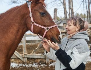 Жительница Новосибирска спасает лошадей, которых отправляют на убой